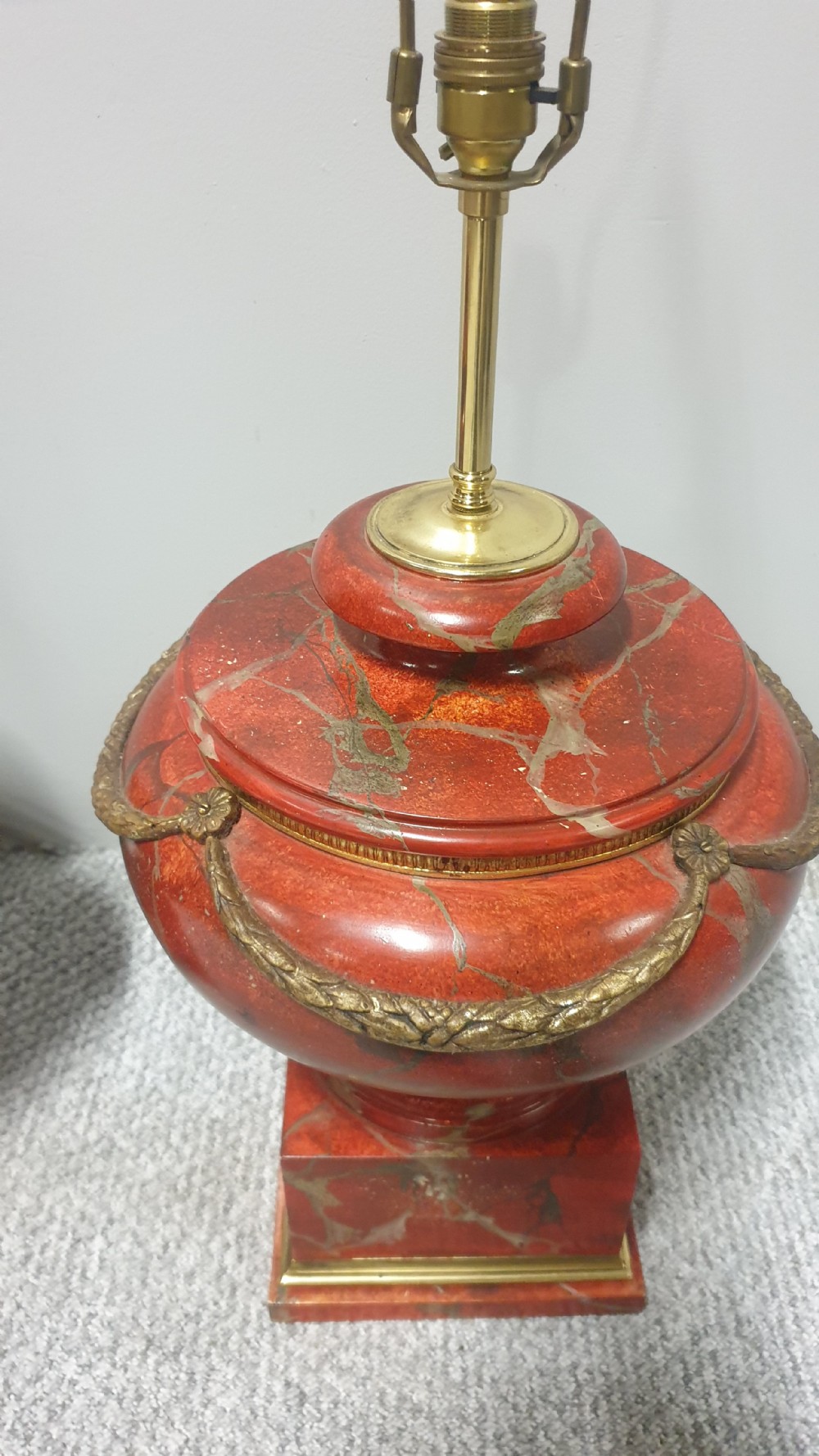 Large Pair Red Lamps View VI