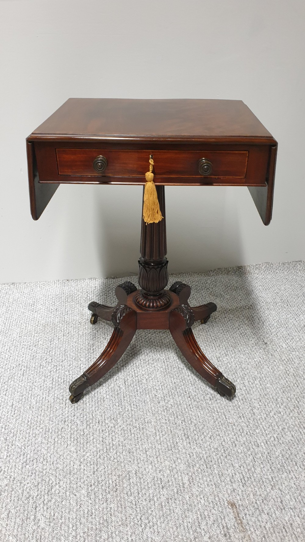 Exhibition Quality Drop Flap Pedestal Table