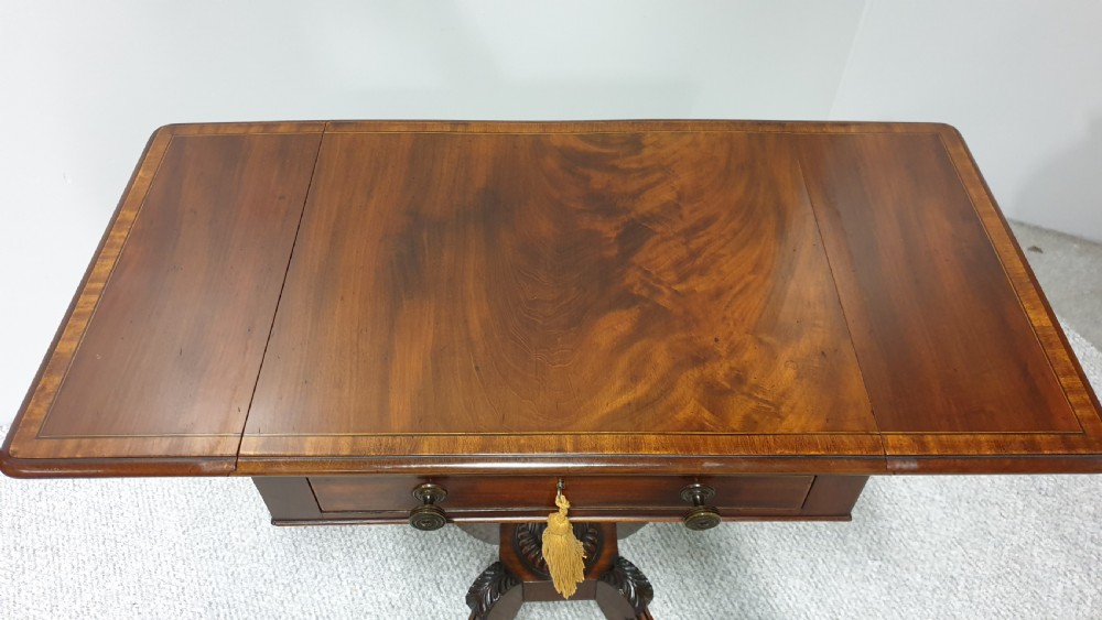Exhibition Quality Drop Flap Pedestal Table View VIII