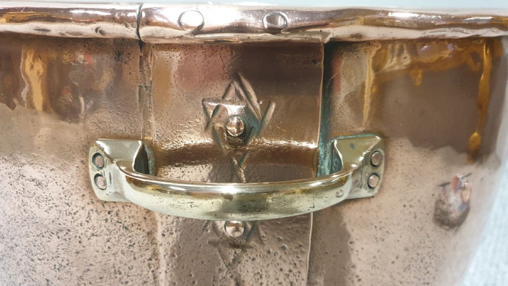 Large Victorian Copper Log Bin View IV