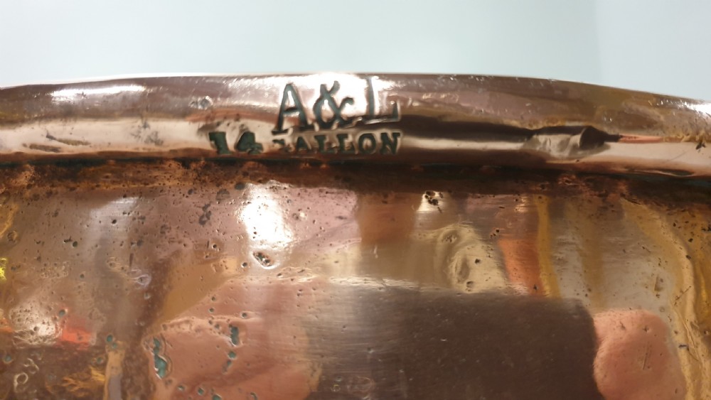 Large Victorian Copper Log Bin View V