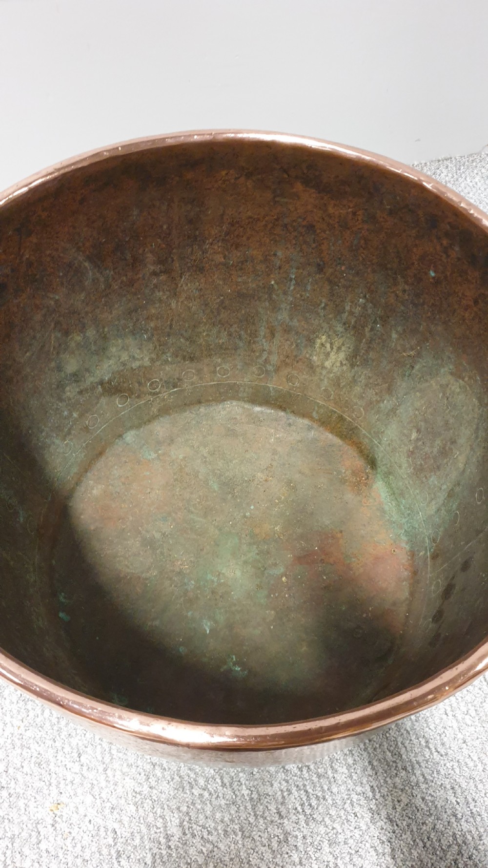 Large Victorian Copper Log Bin View VI