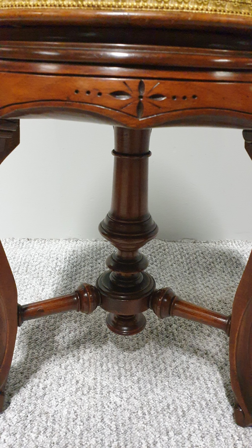 Superb Mahogany Piano Stool View II