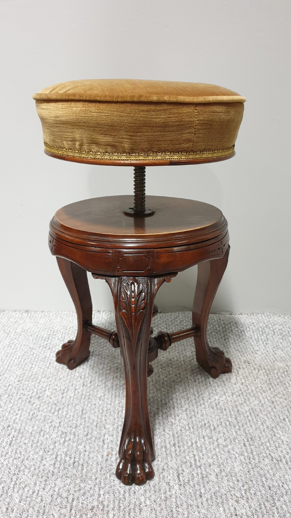 Superb Mahogany Piano Stool View IV