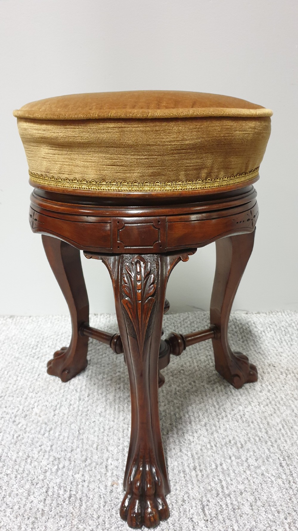 Superb Mahogany Piano Stool View V
