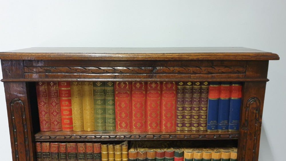 Solid Oak Adjustable Open Bookcase View II