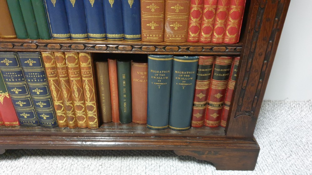 Solid Oak Adjustable Open Bookcase View IV