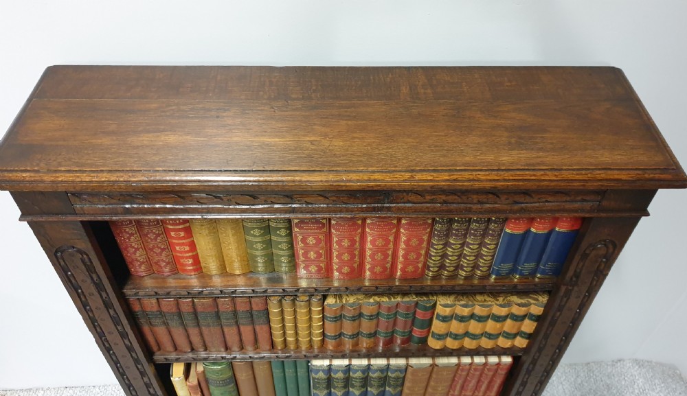 Solid Oak Adjustable Open Bookcase View VI