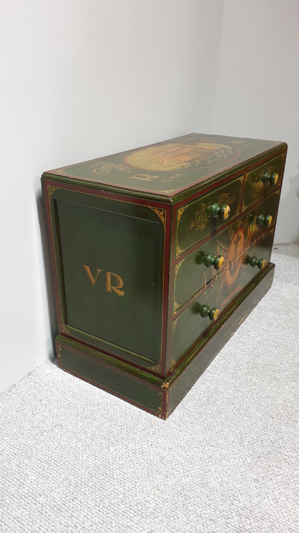 Painted Four Drawer Chest of Drawers View II