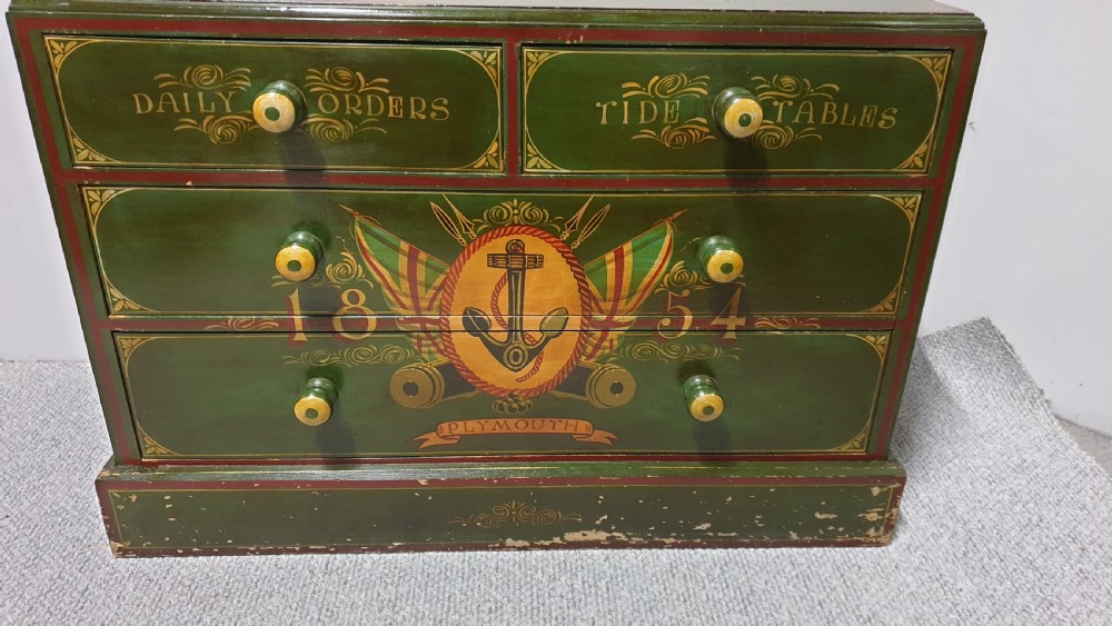 Painted Four Drawer Chest of Drawers View III