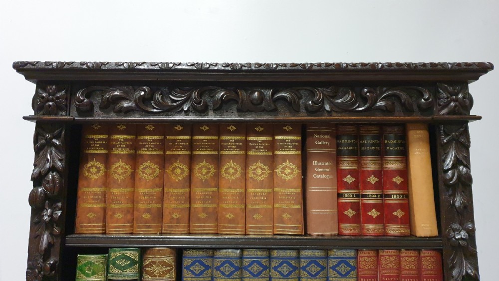 Solid Oak Adjustable Open Bookcase View III