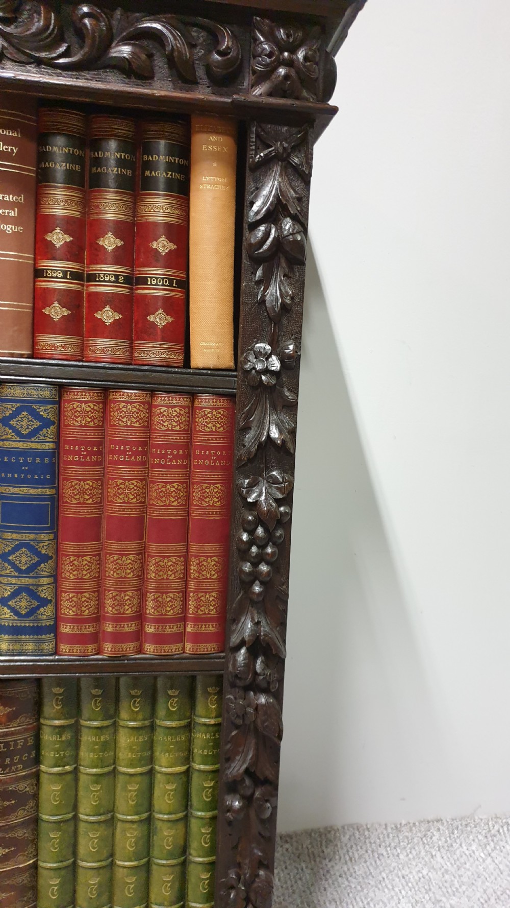Solid Oak Adjustable Open Bookcase View IV