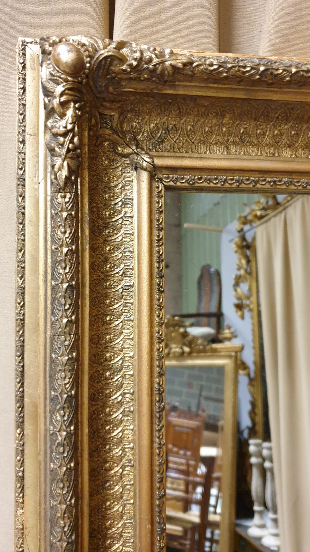 Victorian Gilt Mirror View III