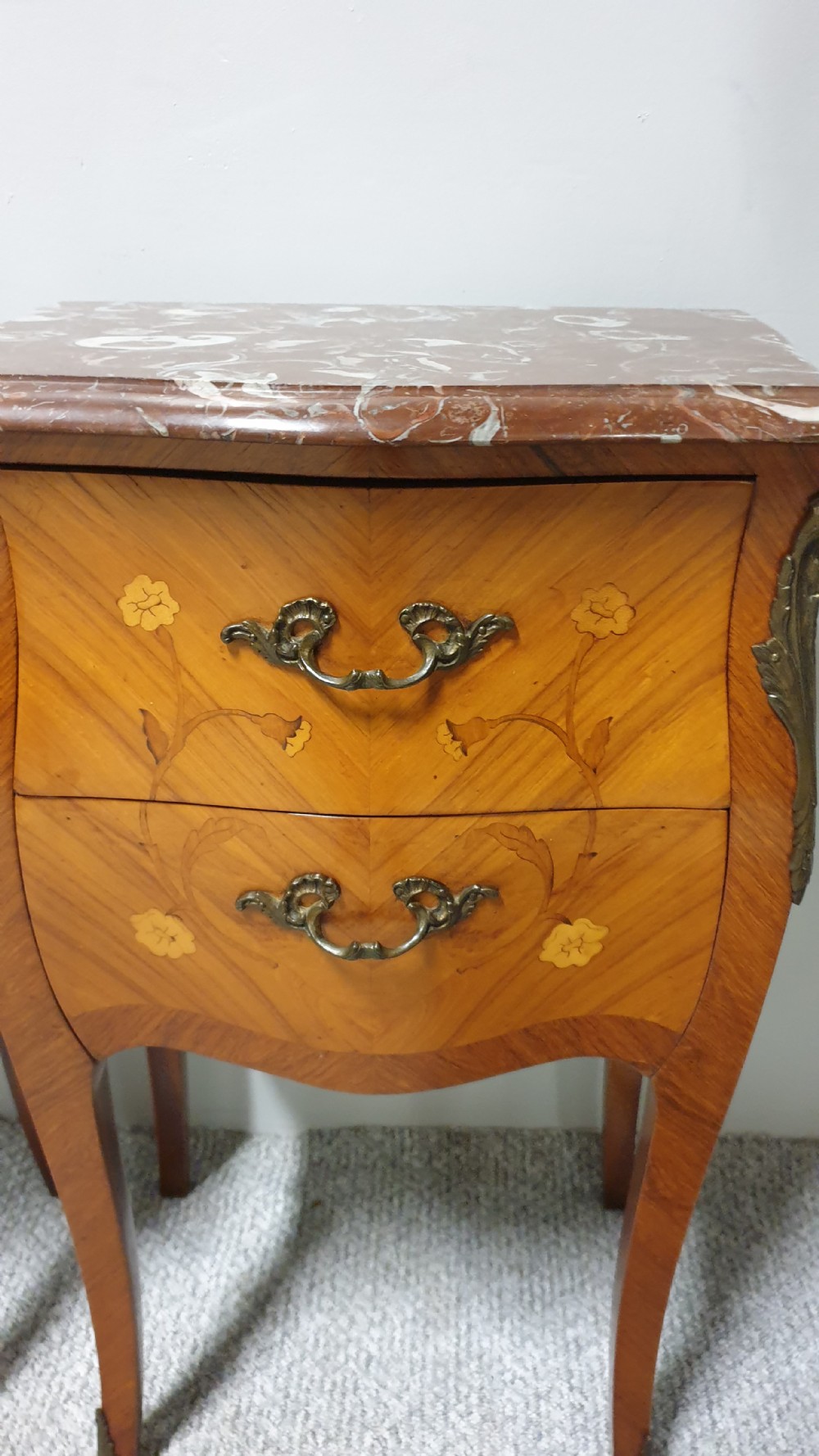 Superb Pair French Bedside Lamp Tables View IV