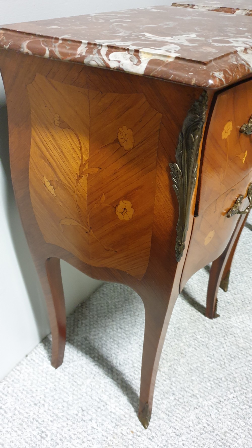 Superb Pair French Bedside Lamp Tables View VII