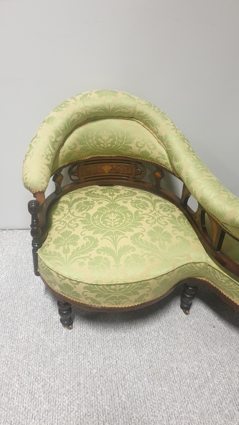 Top Quality Mahogany Inlaid Conversation Seat View V