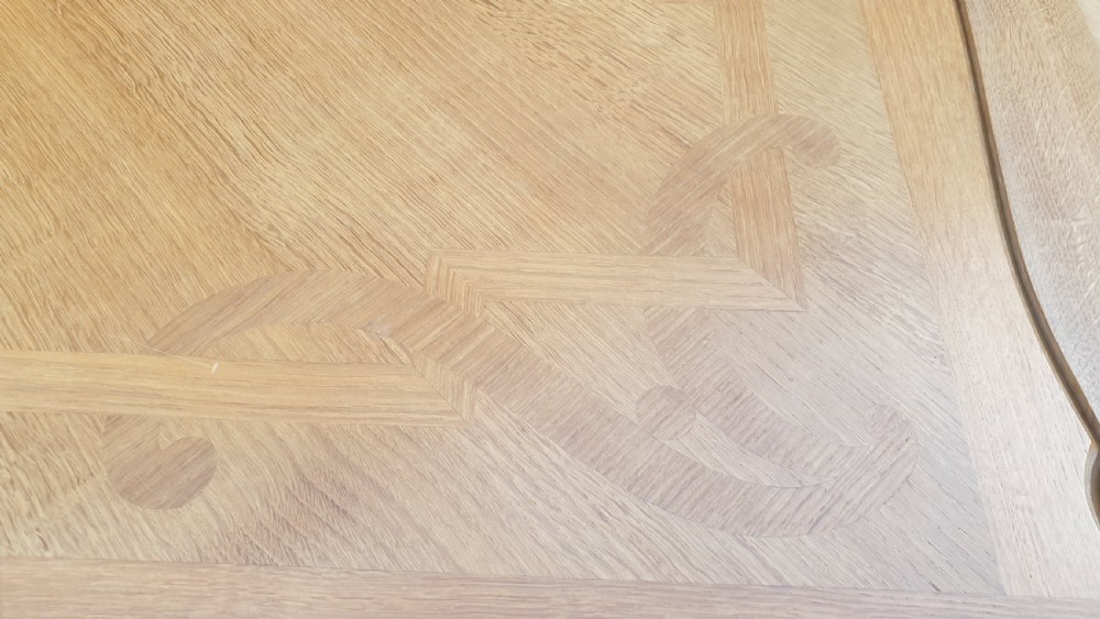 Huge French Light Oak Kitchen Dining Table View XX