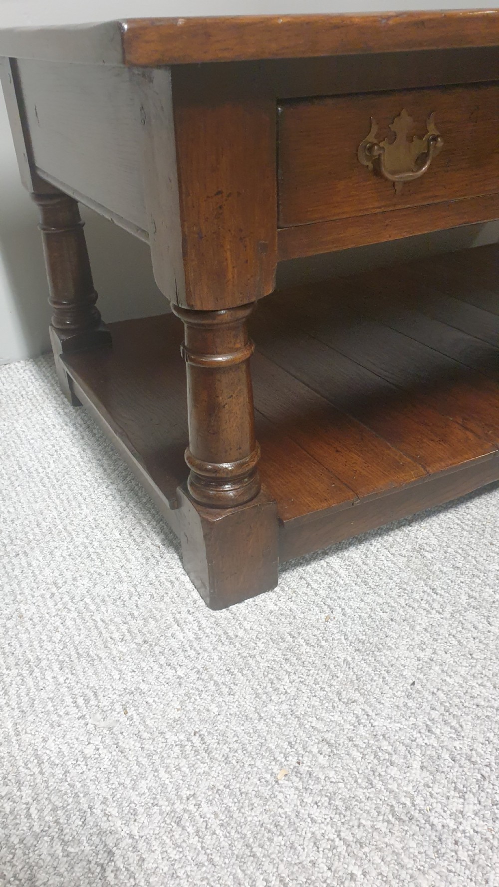 Superb Oak Plank Coffee Table View III