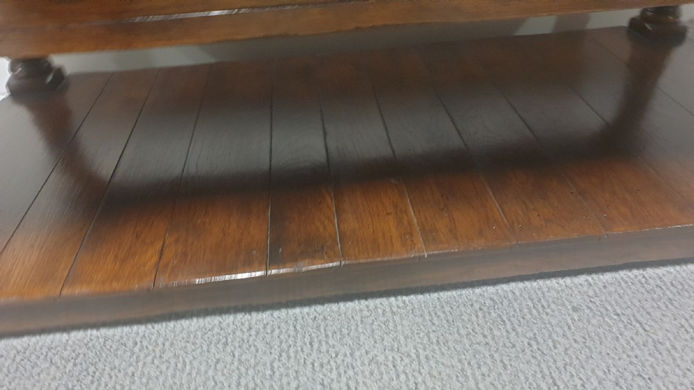 Superb Oak Plank Coffee Table View IV