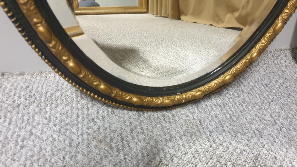 Pair Victorian Oval Mirrors View III