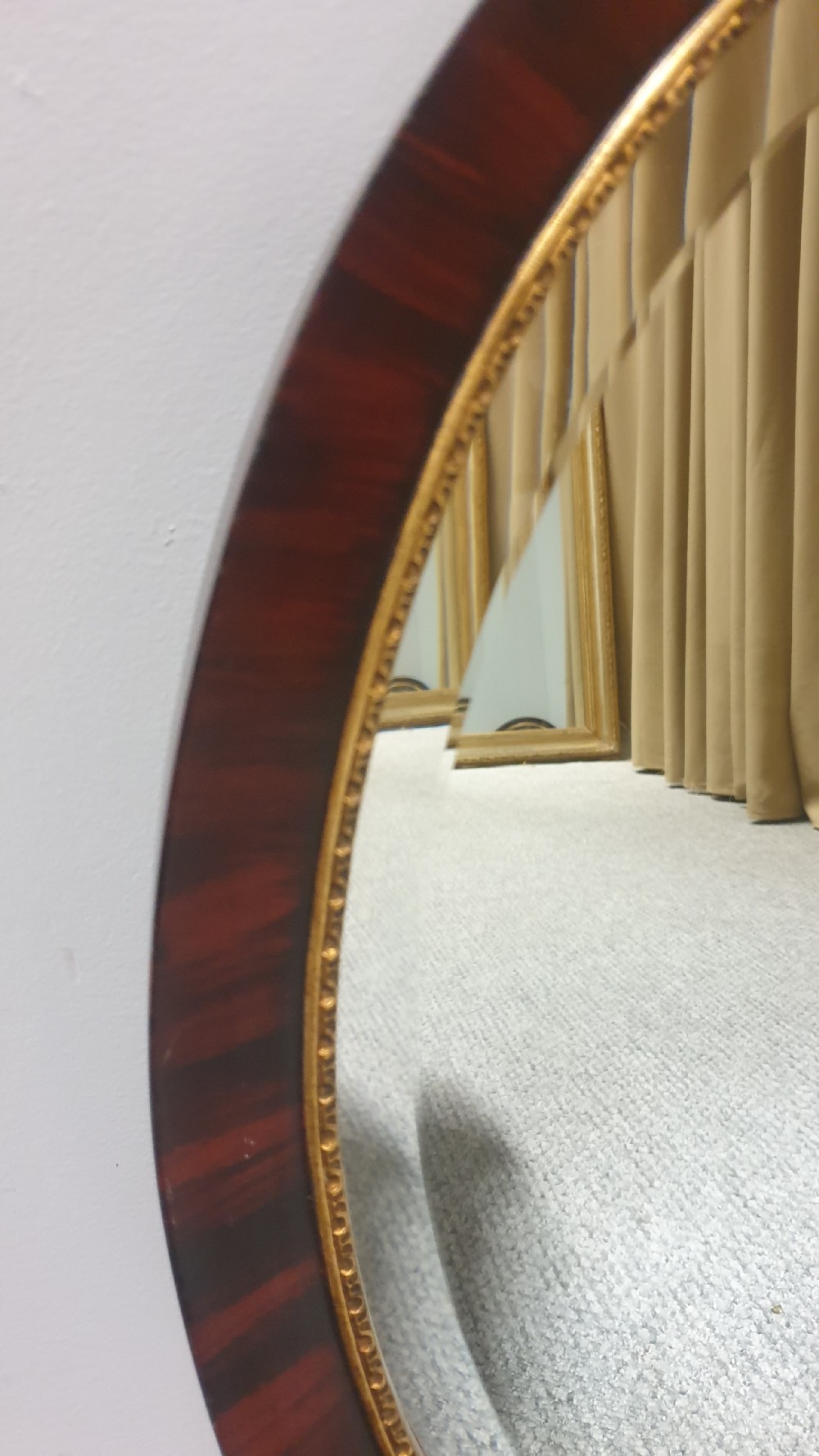Pair Victorian Oval Mirrors View III
