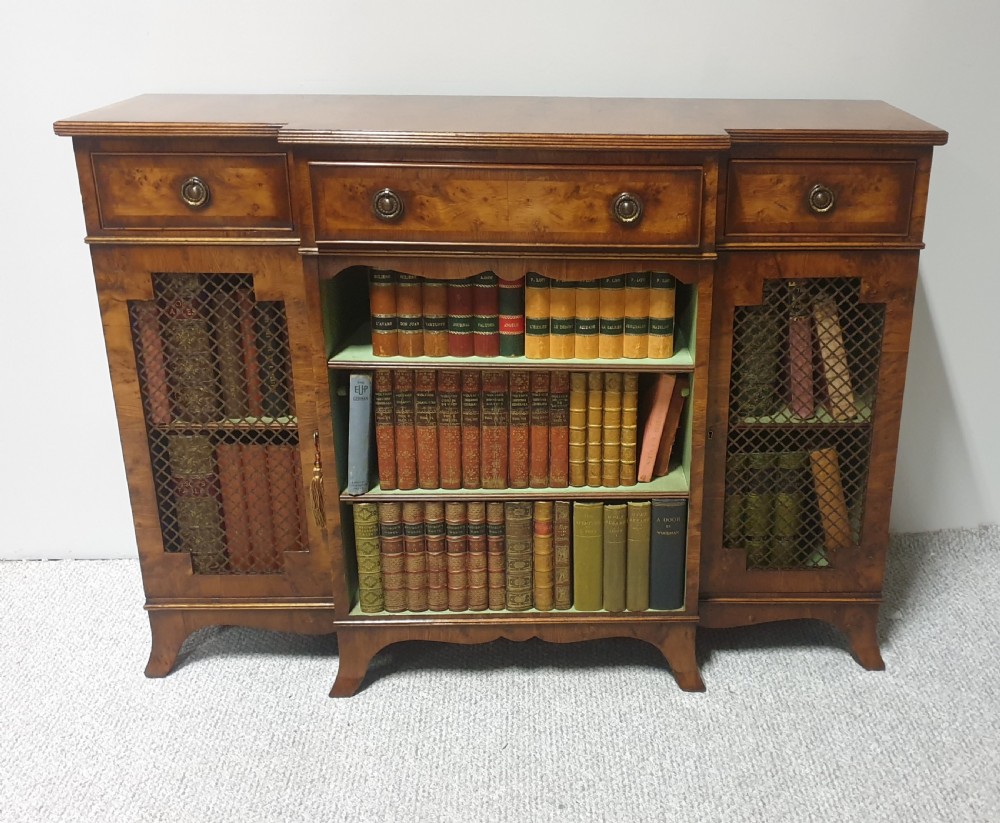Yew Wood Bookcase of Small Proportions View III