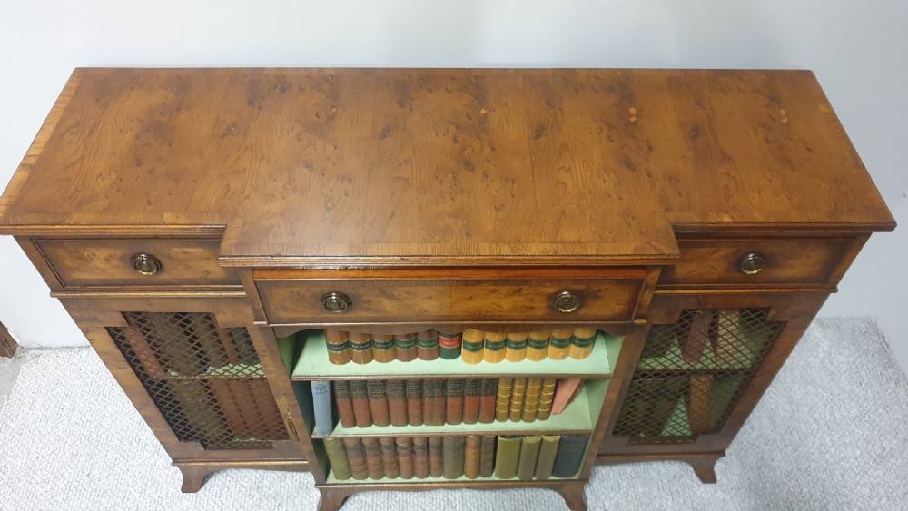 Yew Wood Bookcase of Small Proportions View IV