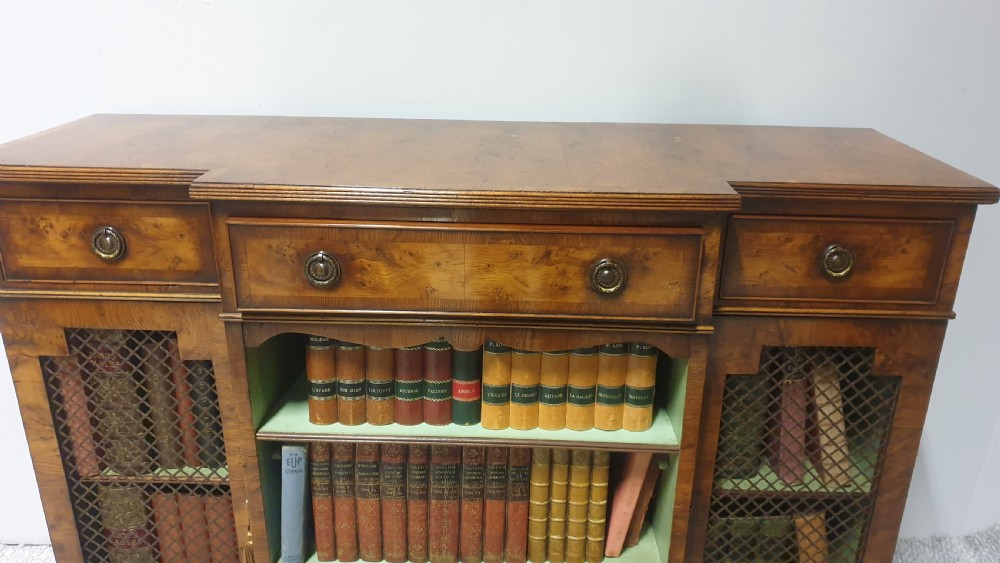 Yew Wood Bookcase of Small Proportions View V
