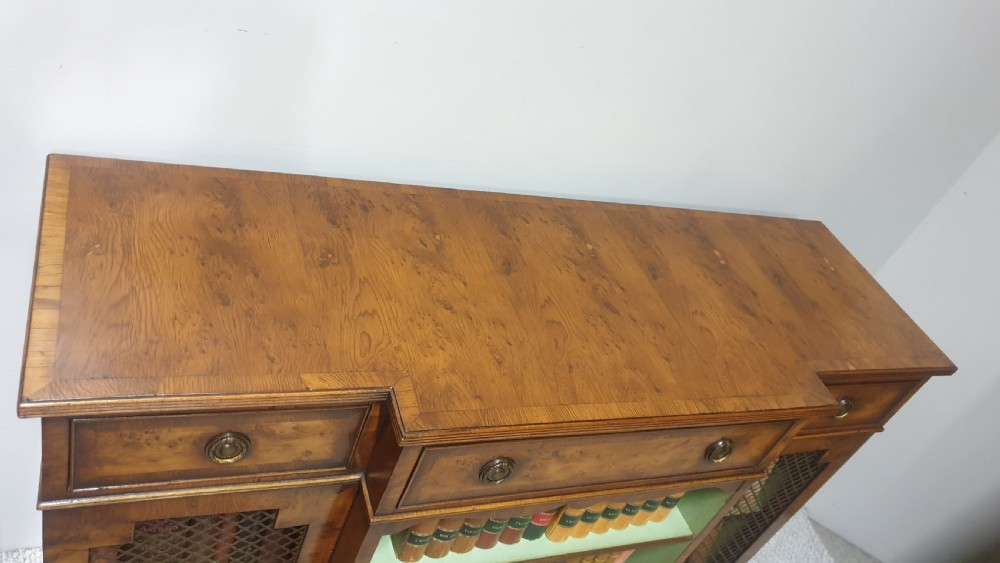 Yew Wood Bookcase of Small Proportions View XI