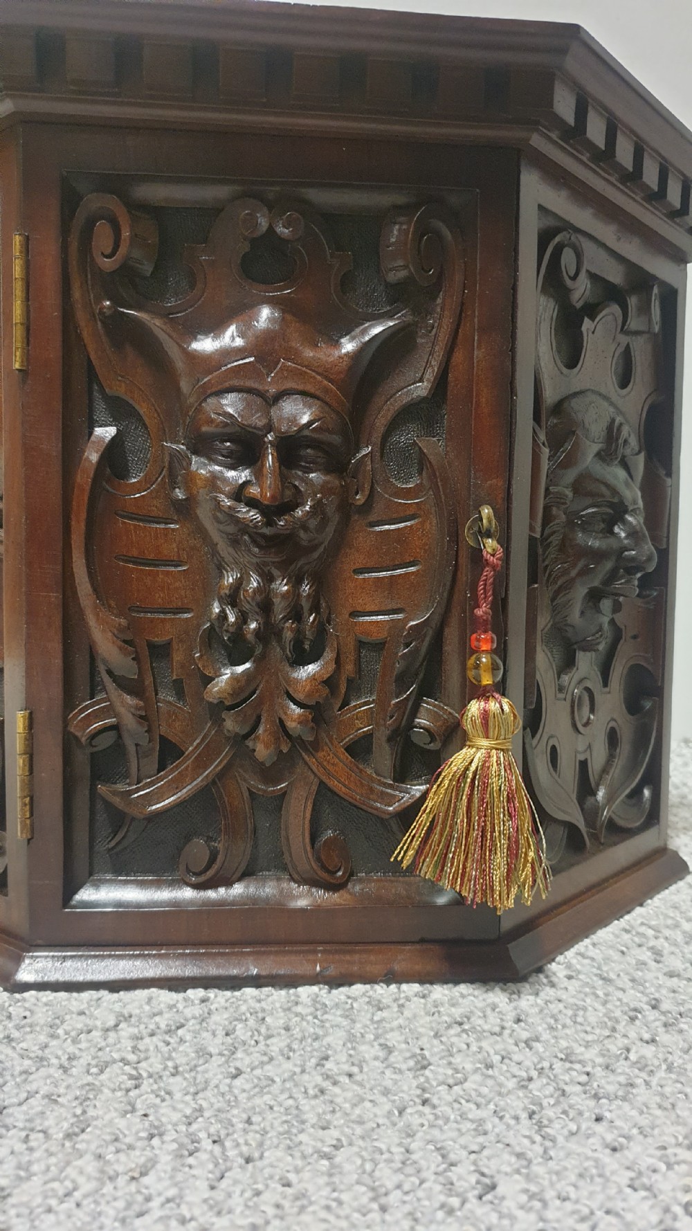 Superb Carved Corner Cupboard View III