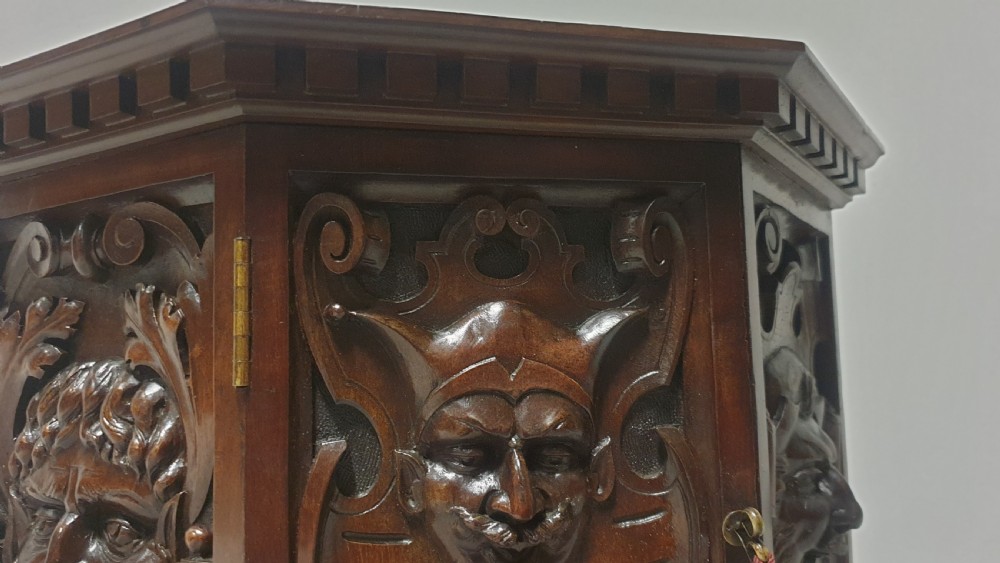 Superb Carved Corner Cupboard View VI