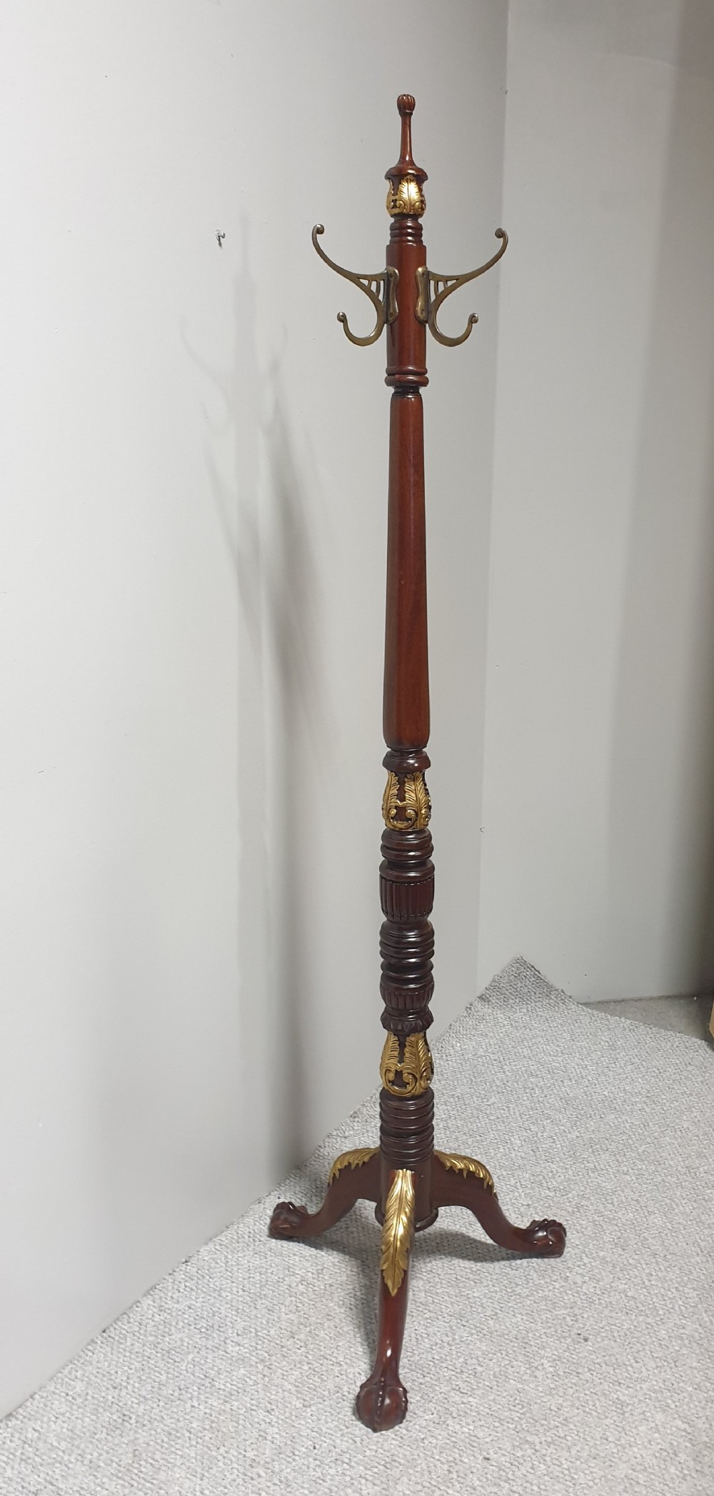 Superb Mahogany Coat Stand