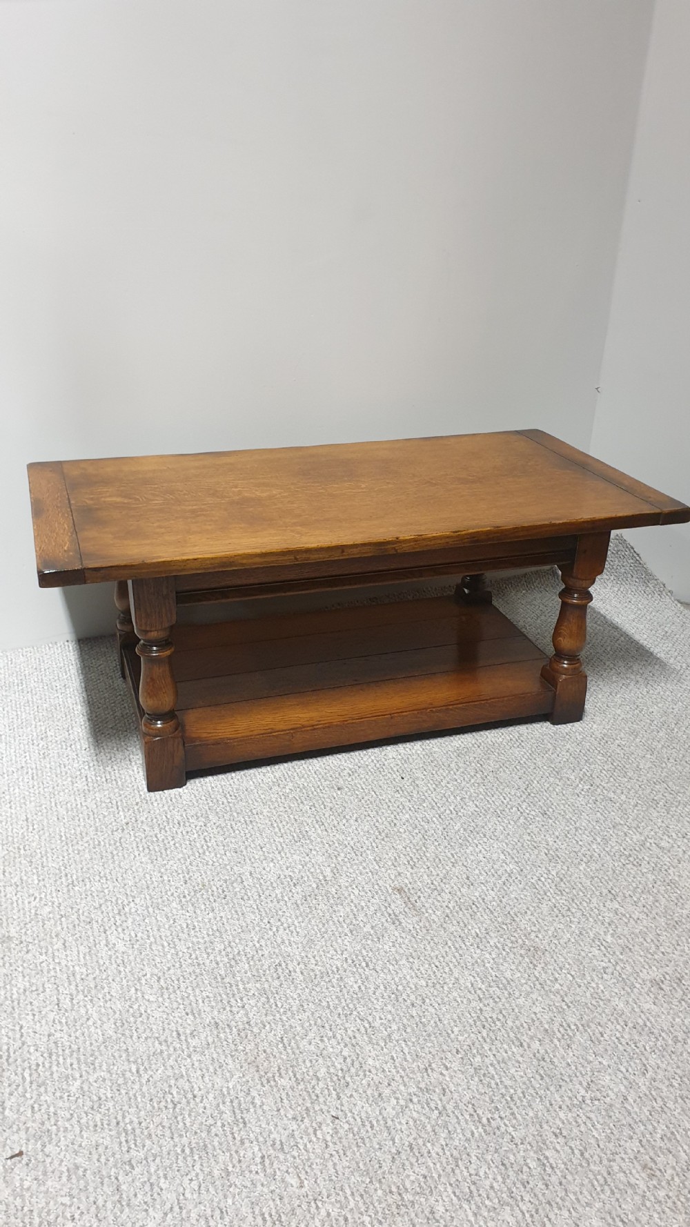 Very Good Oak Plank Coffee Table