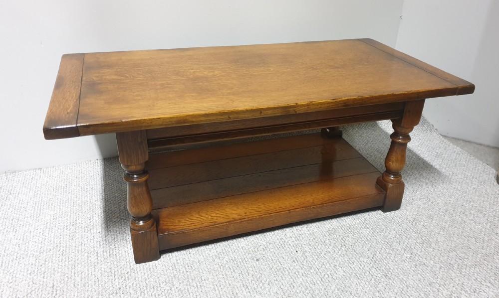 Very Good Oak Plank Coffee Table View II