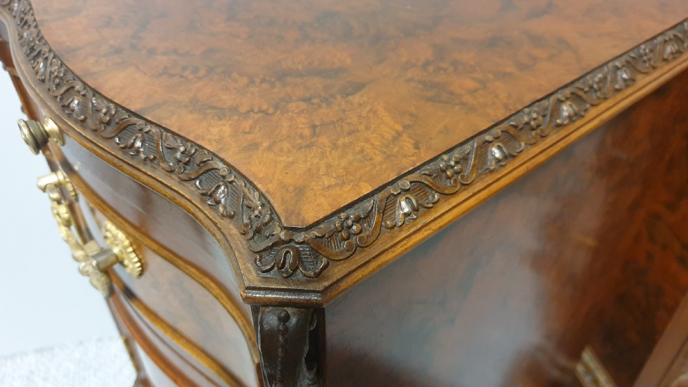 Top Quality Burr Walnut Bedside Lamp Cabinets View VI
