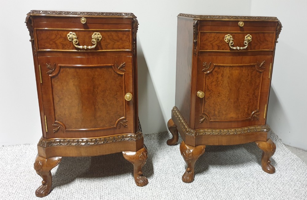 Top Quality Burr Walnut Bedside Lamp Cabinets View XIII