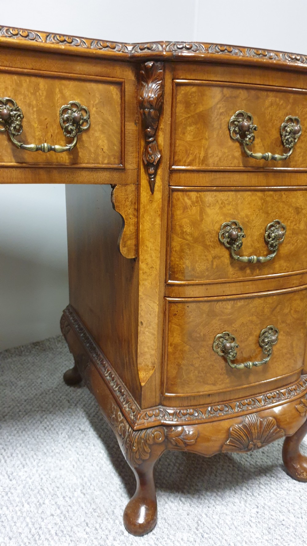 Fabulous Breakfront Burr Walnut Desk View VIII