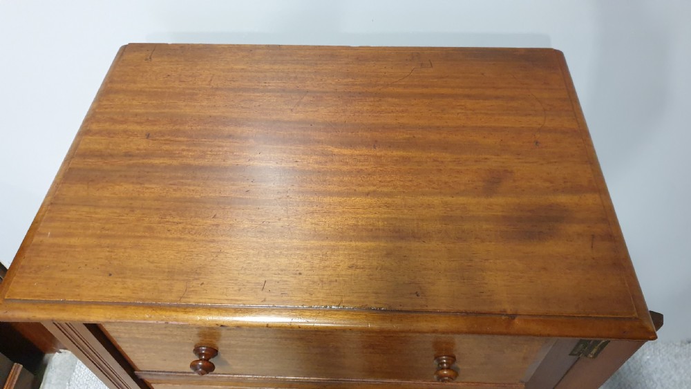 Victorian Mahogany Wellington Chest of Drawers View VII