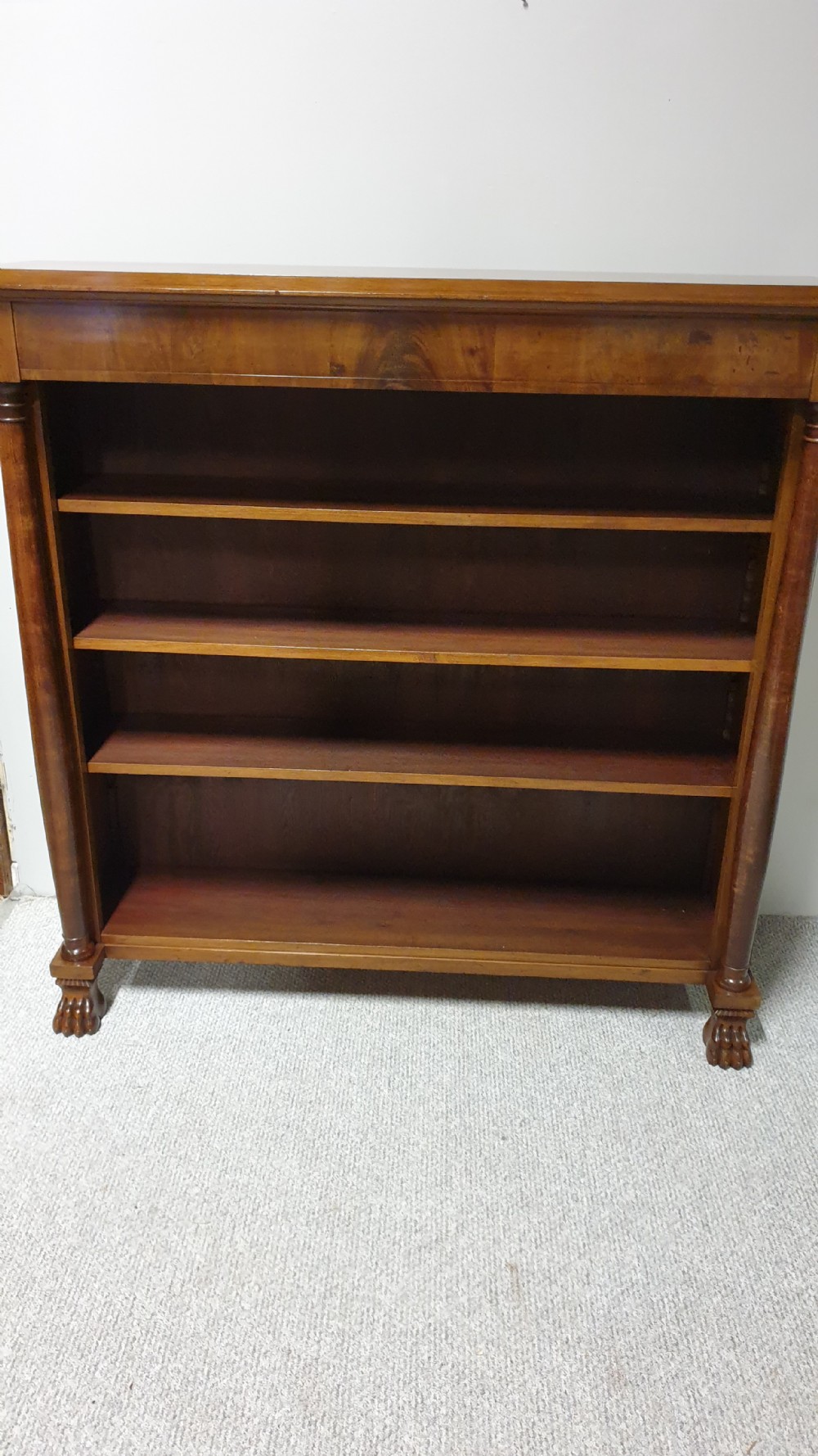 Superb Walnut Open Adjustable Bookcase View XIII