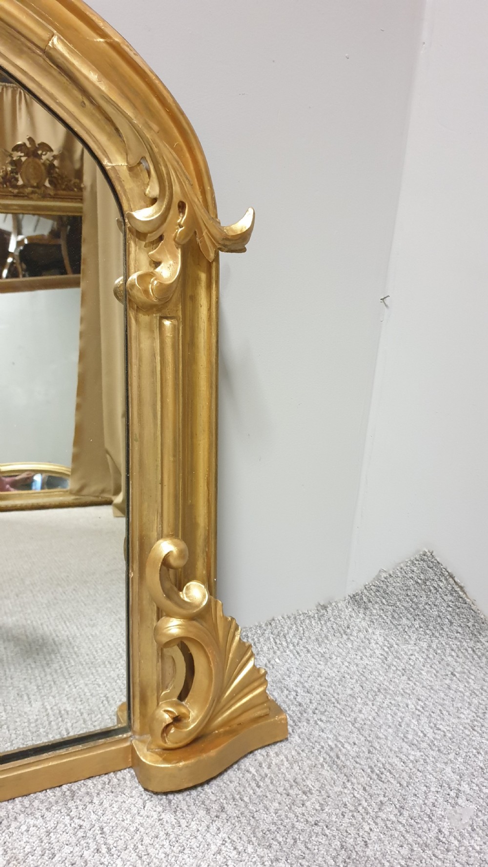 English Gilt Overmantle Mirror View IV