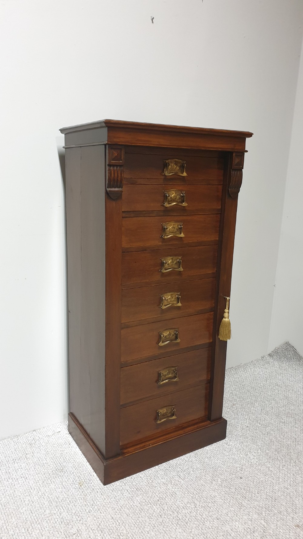 Victorian Mahogany Wellington Chest of Drawers