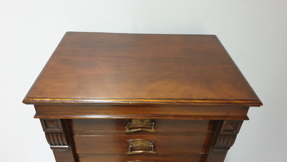 Victorian Mahogany Wellington Chest of Drawers View III