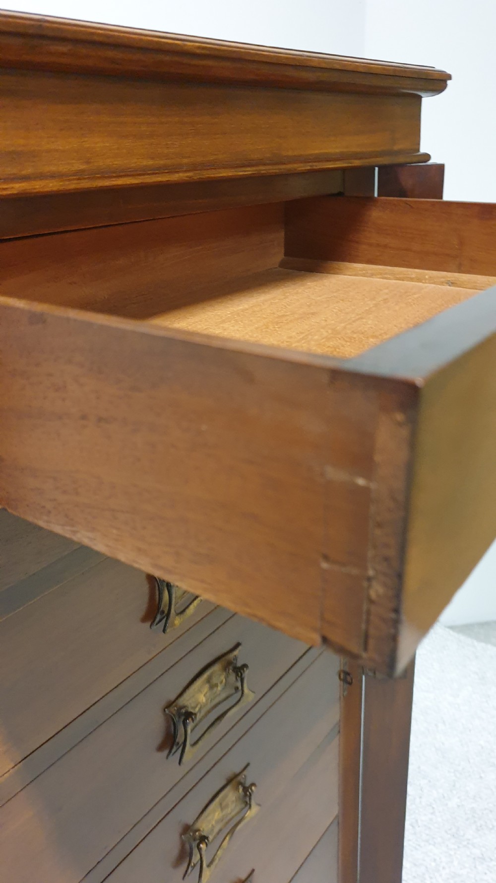 Victorian Mahogany Wellington Chest of Drawers View IX