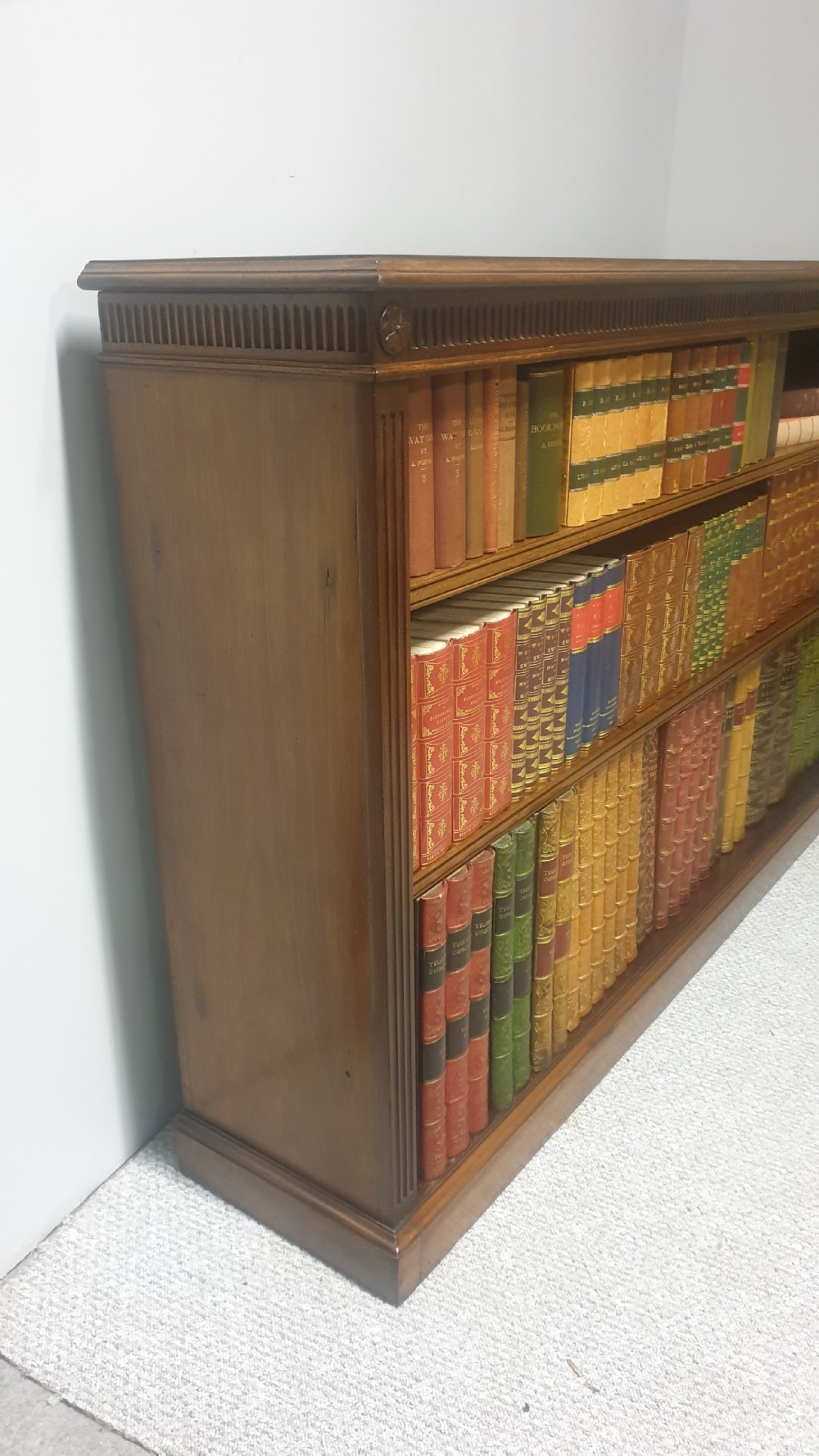 Very Good Mahogany Low Adjustable Bookcase View IV
