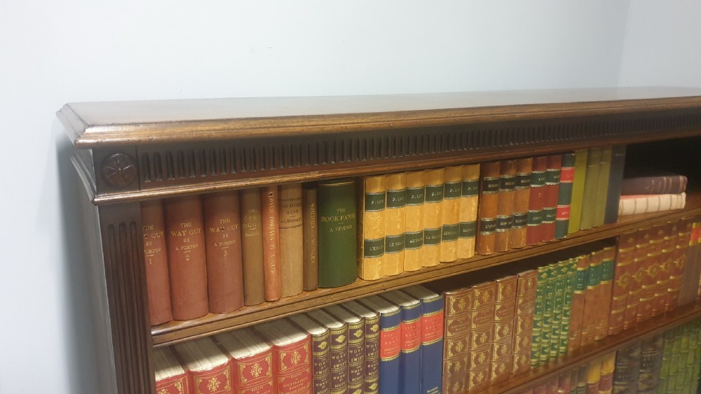 Very Good Mahogany Low Adjustable Bookcase View VI