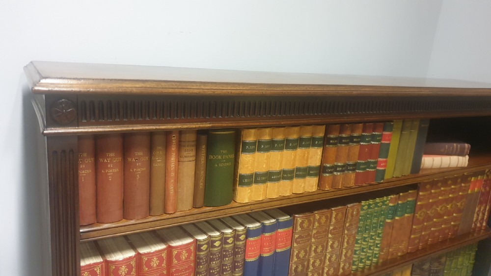 Very Good Mahogany Low Adjustable Bookcase View VII