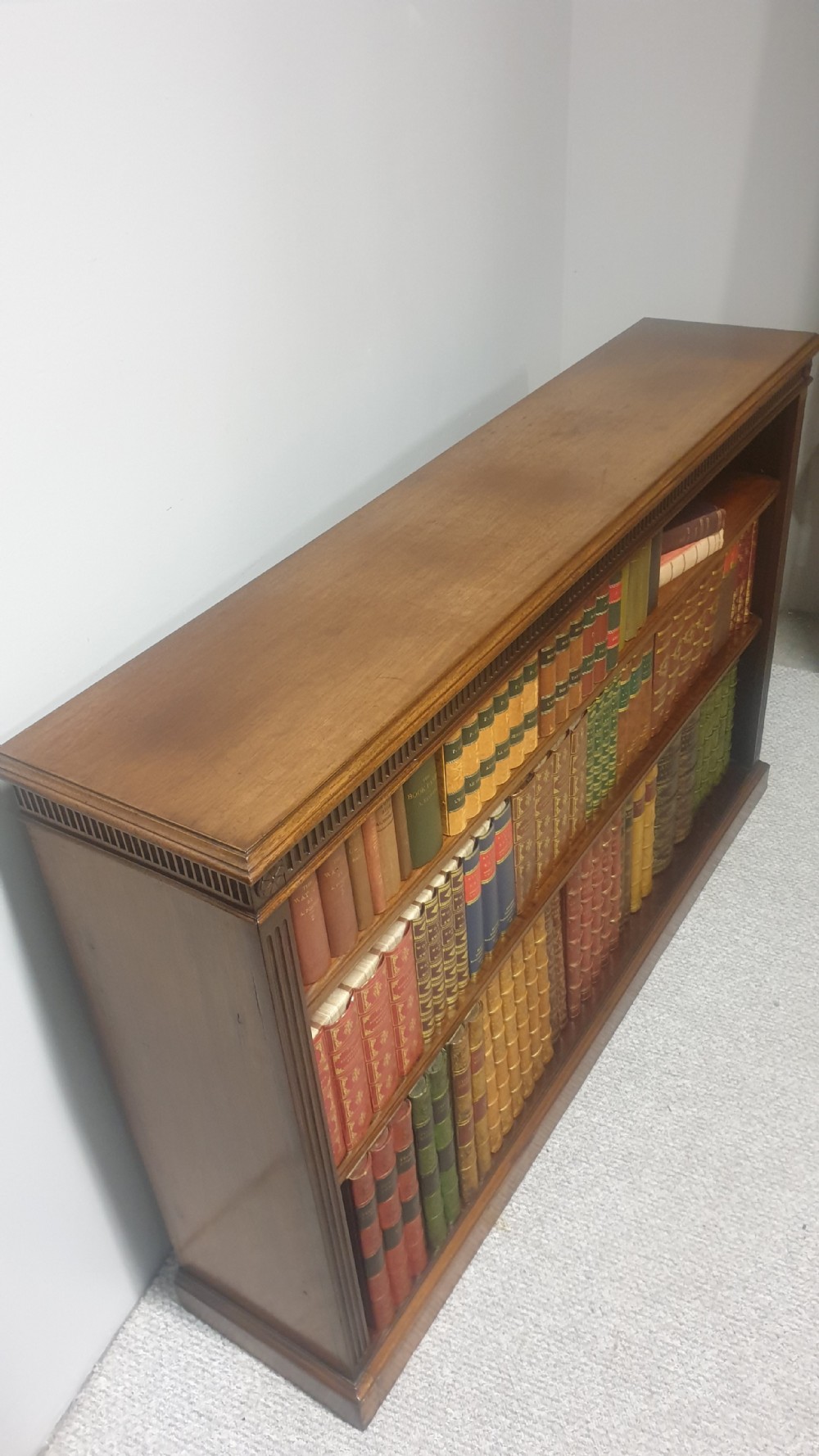 Very Good Mahogany Low Adjustable Bookcase View VIII