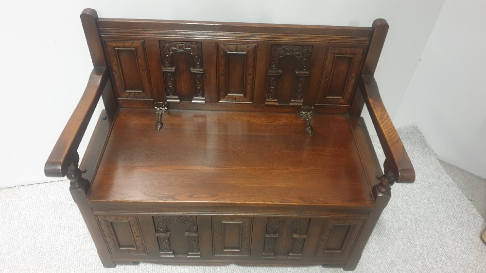 Oak Monks Bench View IX