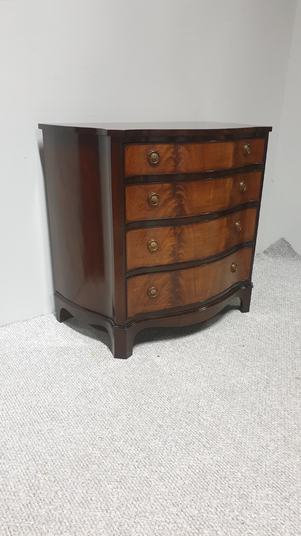 Serpentine Mahogany Chest of Drawers
