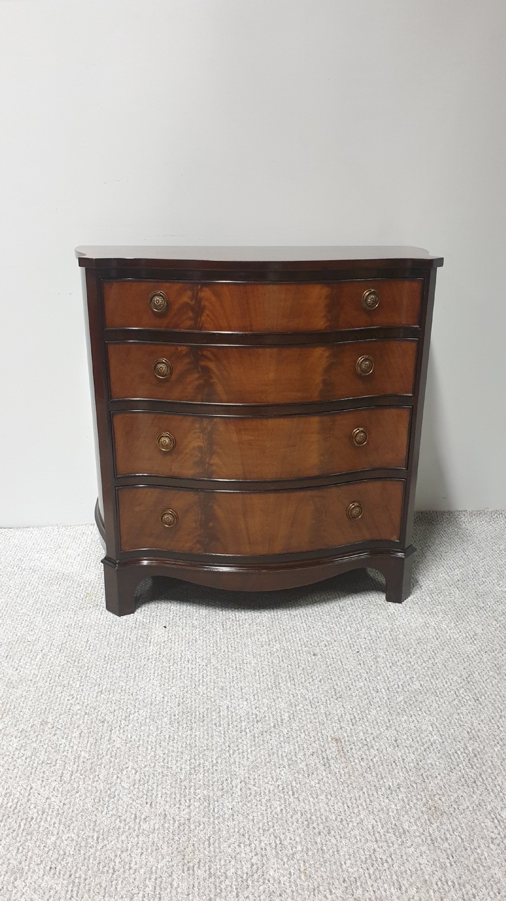 Serpentine Mahogany Chest of Drawers View II